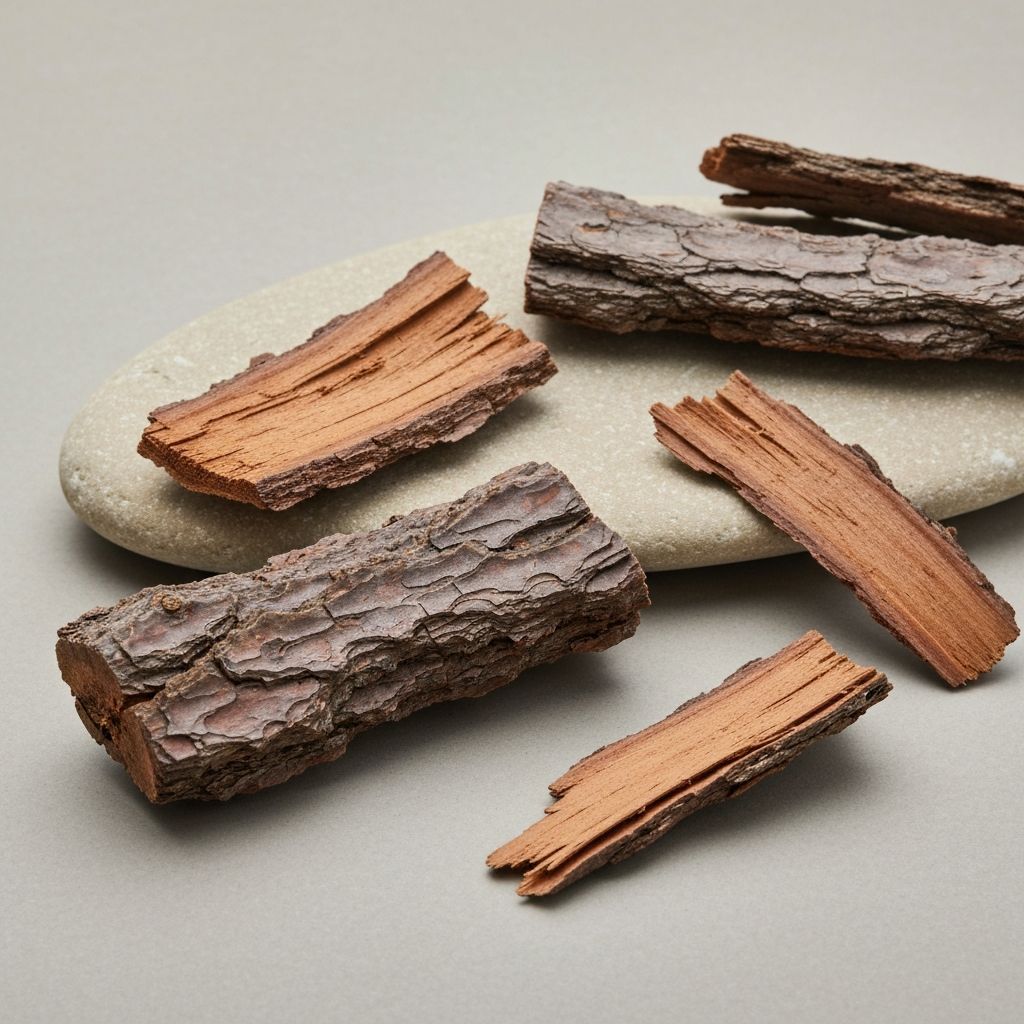 Pinus pinaster bark fragments